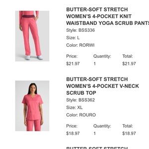 Butter-Soft Stretch Women's 4-Pocket V-Neck Scrub Top - Pink